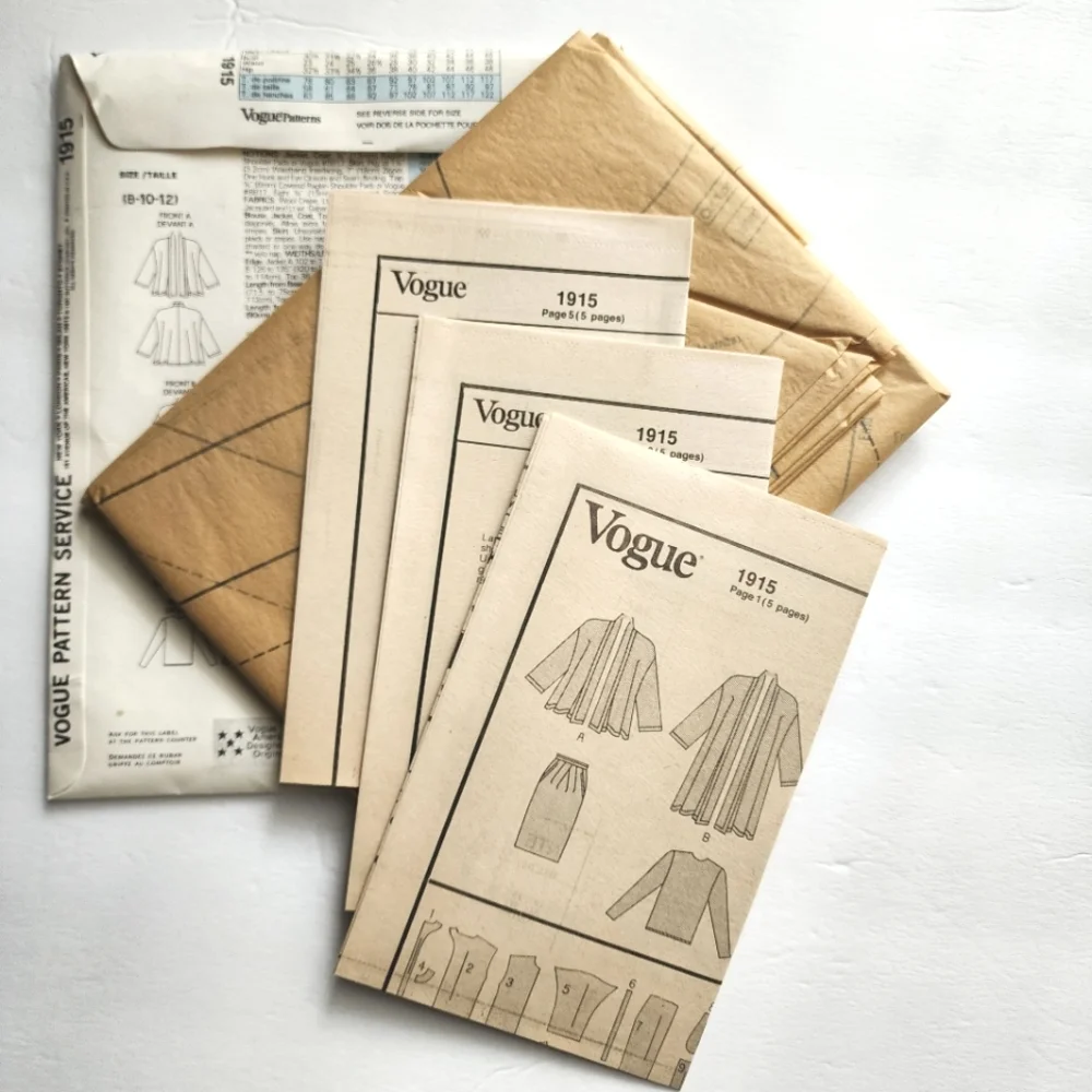 Vogue Sewing Pattern Anne Klein 8-10-12 UNCUT